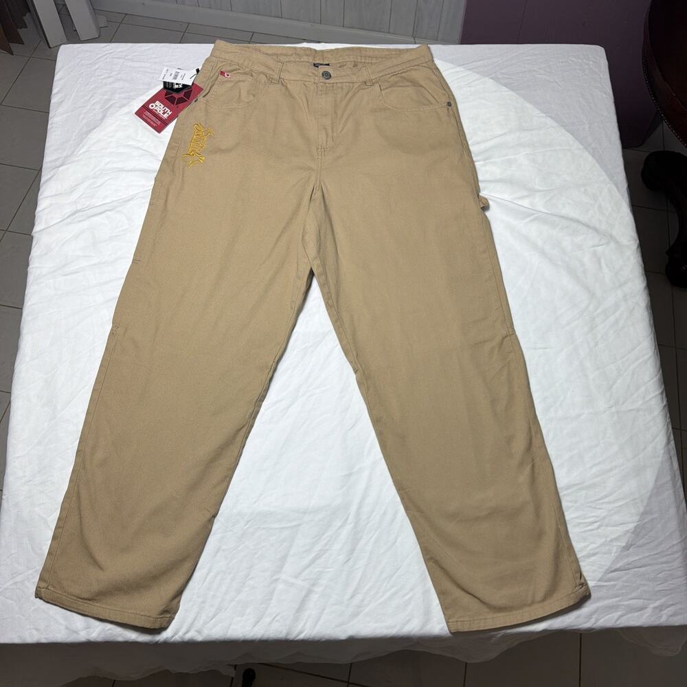Men’s NWT Southpole Streetwear Baggy Khaki Denim Carpenter Pants- Size XXL